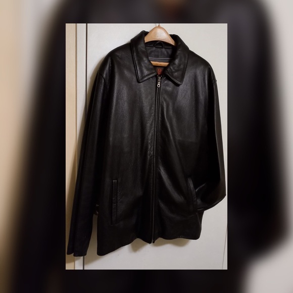 Black Genuine Leather Jacket by Danier! Size XXL - Picture 1 of 9